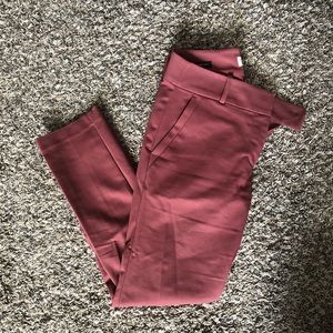 Loft Modern Skinny Slacks in Rose
